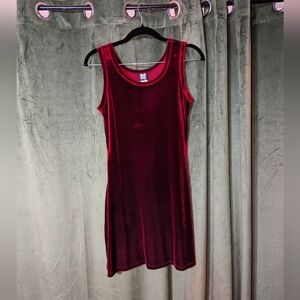 Vintage Bloodred Velvet Dress